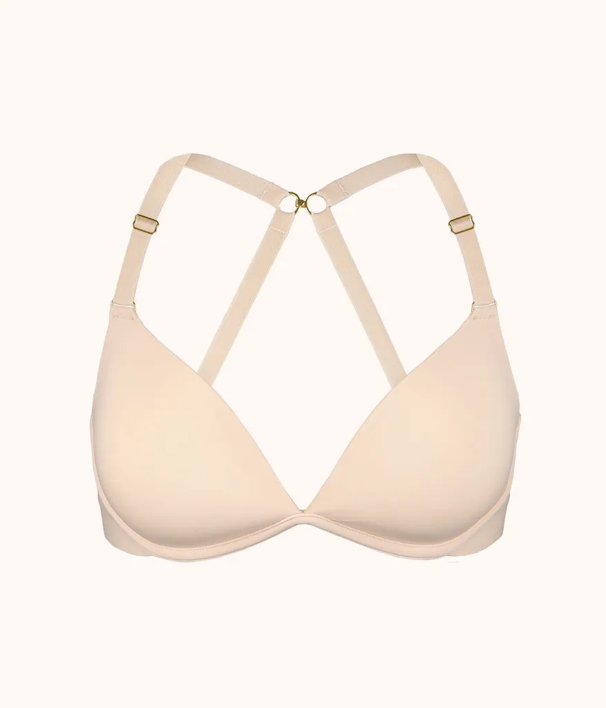 The Deep V No-Wire Push-Up: Toasted Almond