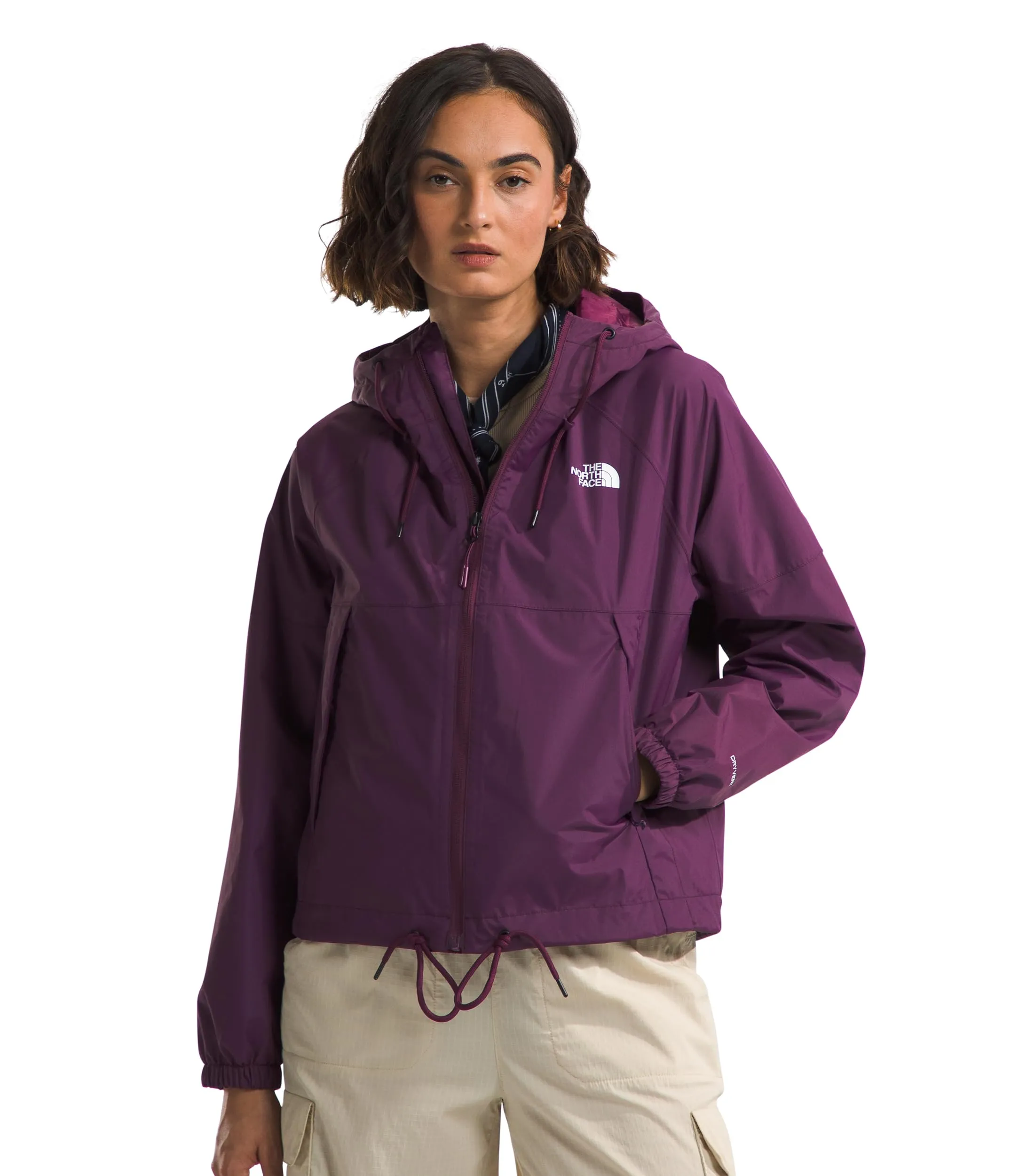 THE NORTH FACE Women's Antora Rain Hoodie (Standard and Plus Size), Black Currant Purple, Small