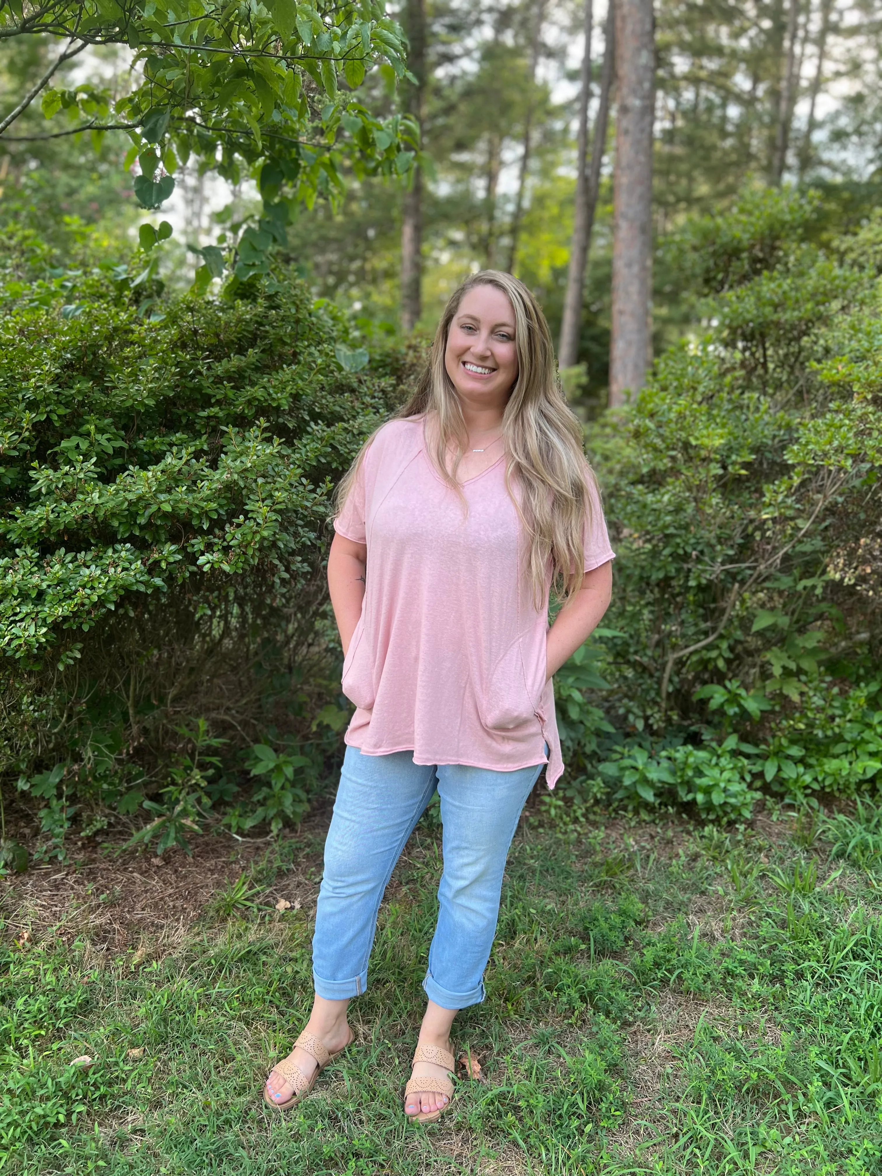 THE RORY TEE - BLUSH