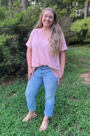 THE RORY TEE - BLUSH