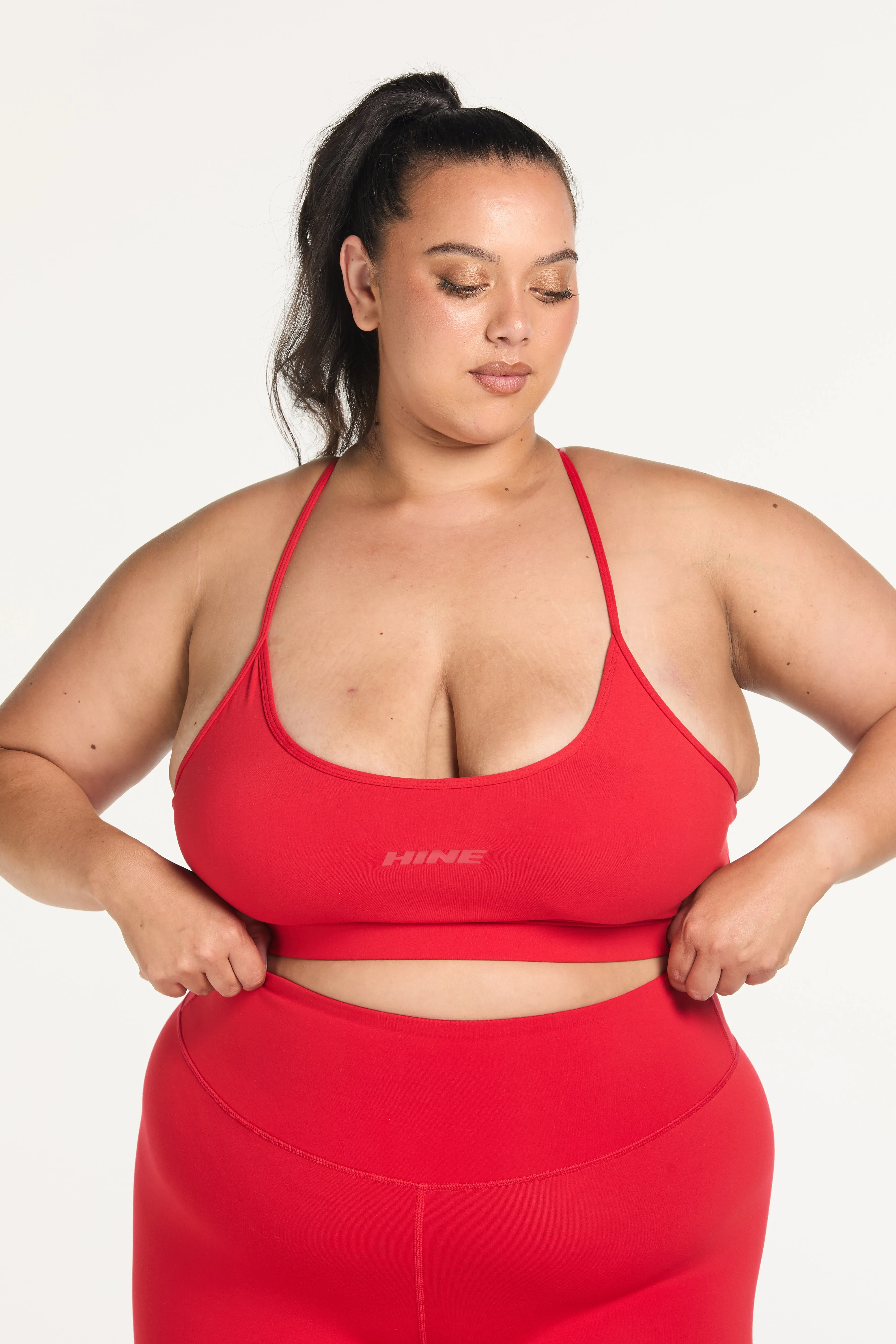 THIN RACER BRA RED