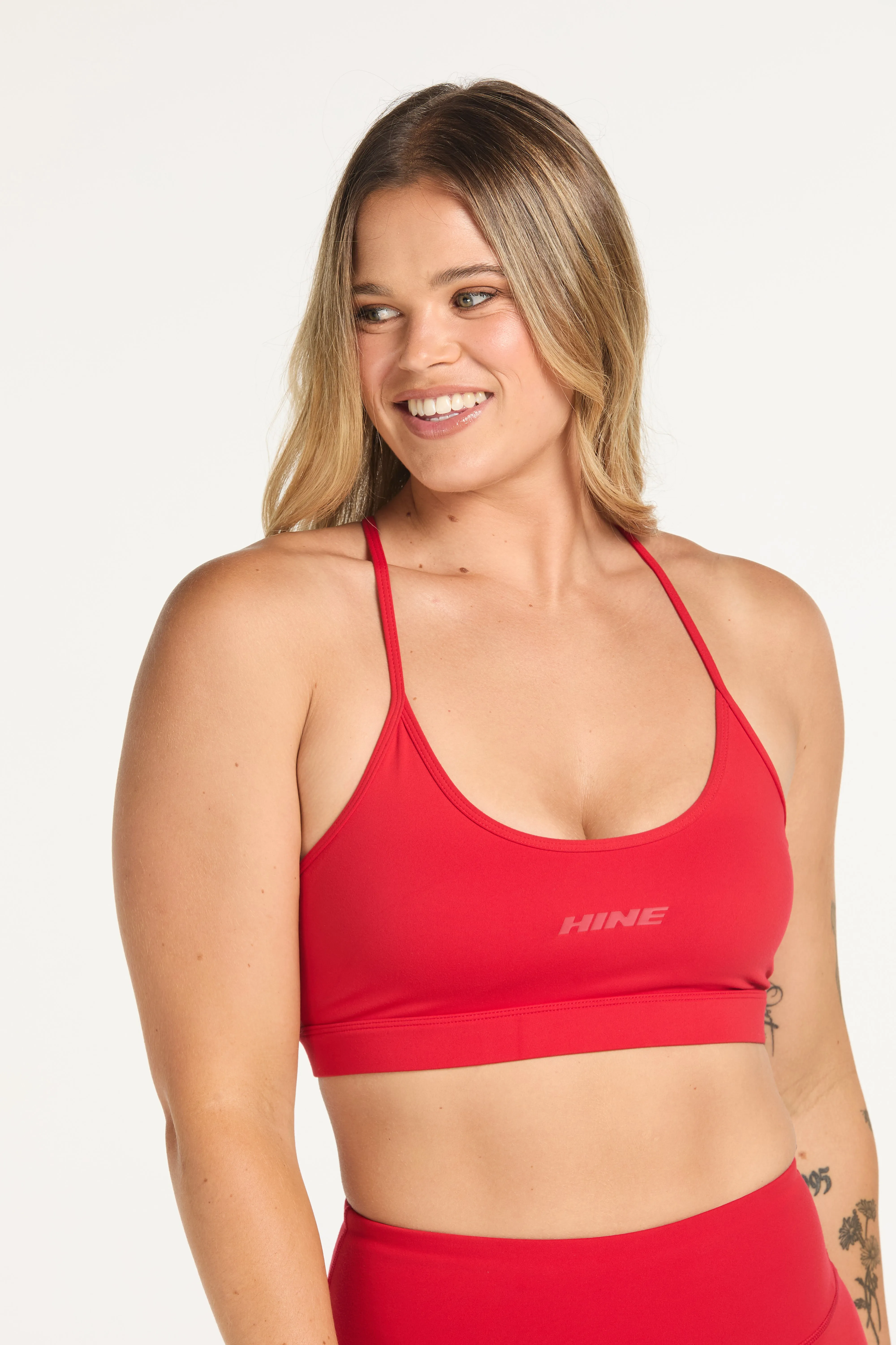 THIN RACER BRA RED