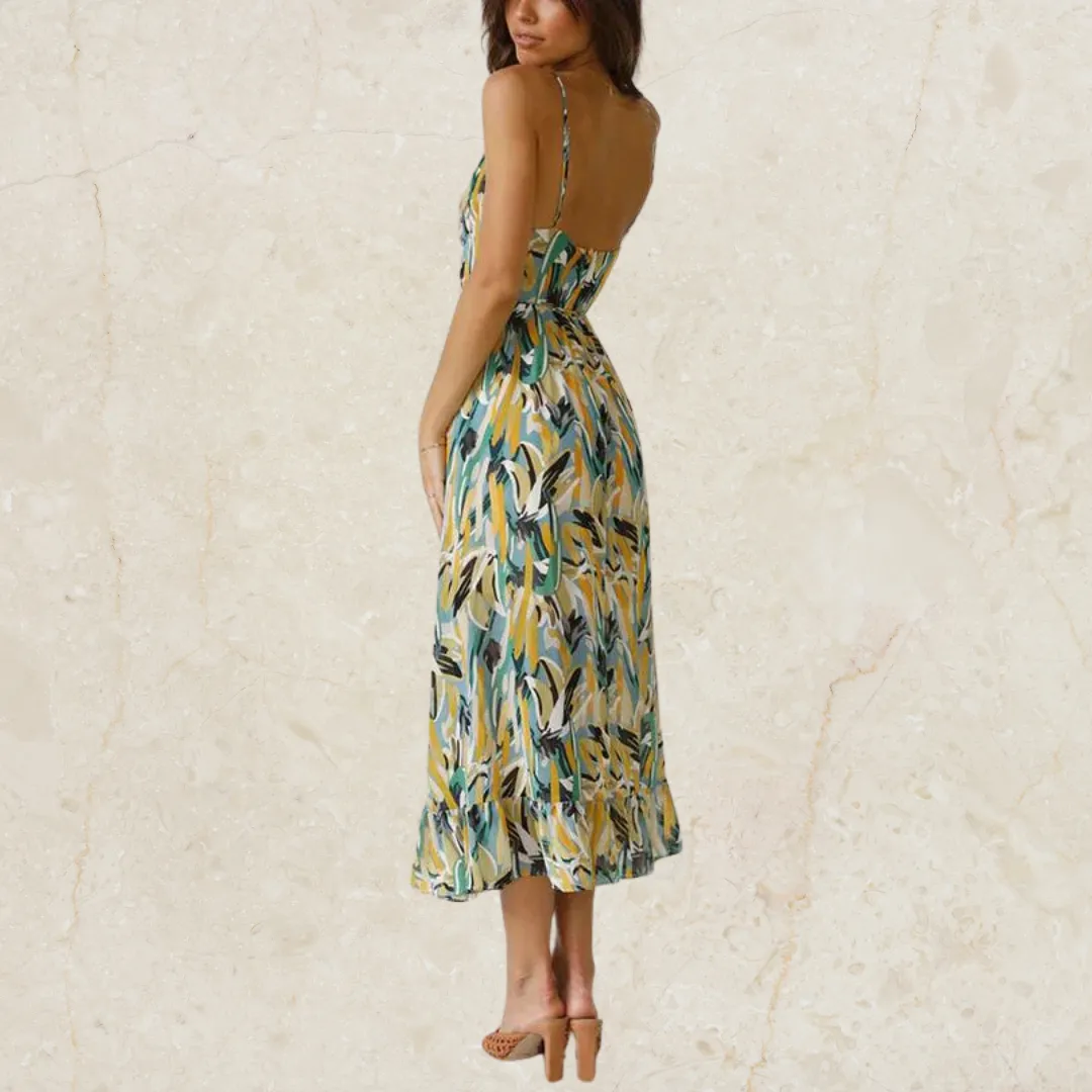 Thraia – Vibrant Women's Flowy Summer Dress