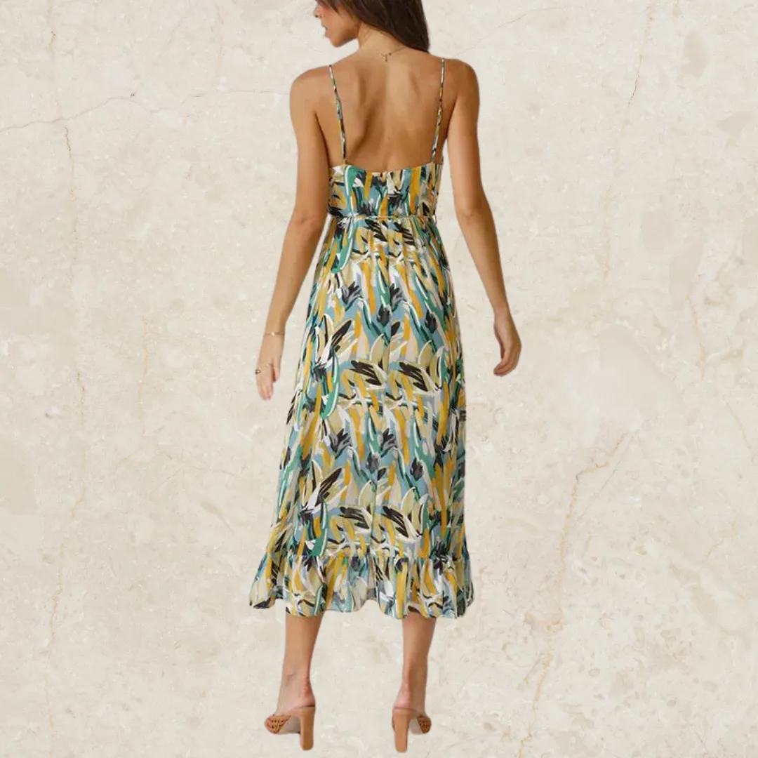Thraia – Vibrant Women's Flowy Summer Dress
