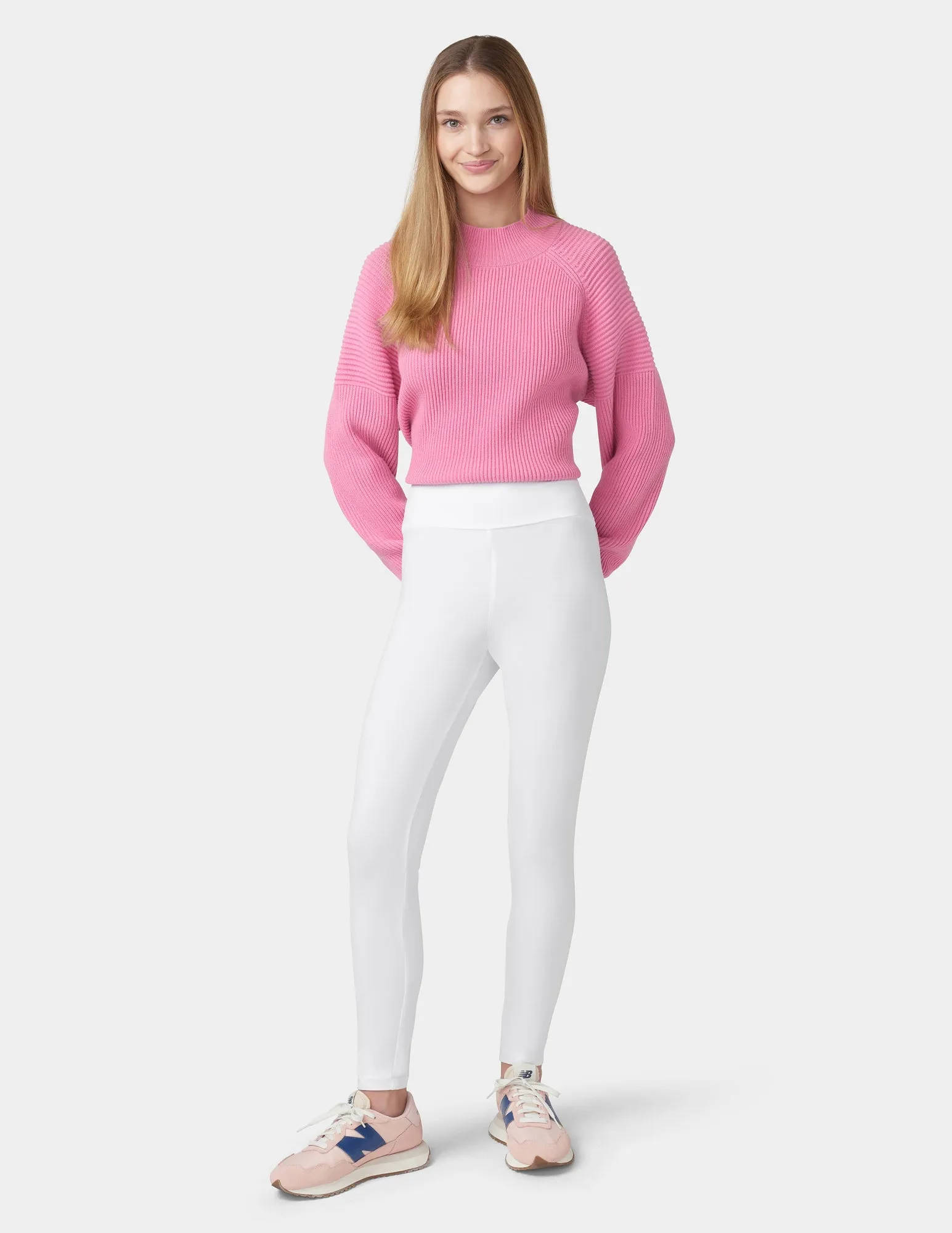 Travel Wide Waistband Cotton High Waist Leggings