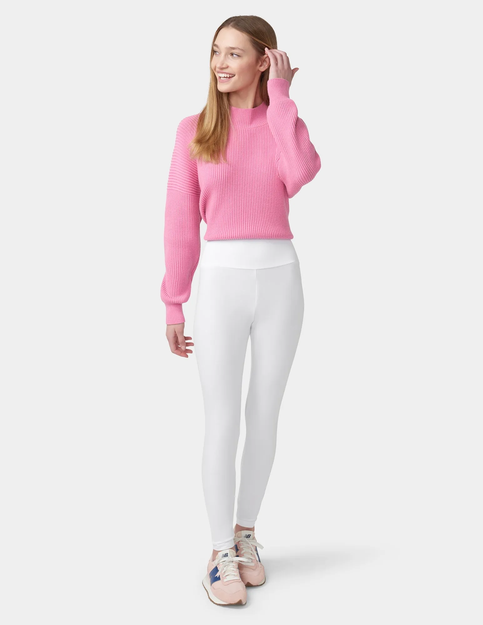 Travel Wide Waistband Cotton High Waist Leggings