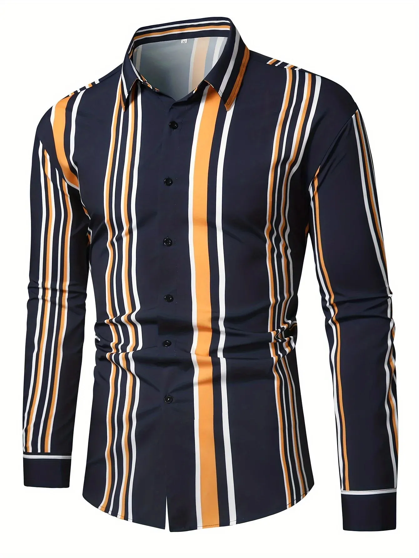 TrendFusion Gestreiftes Freizeithemden für Herren