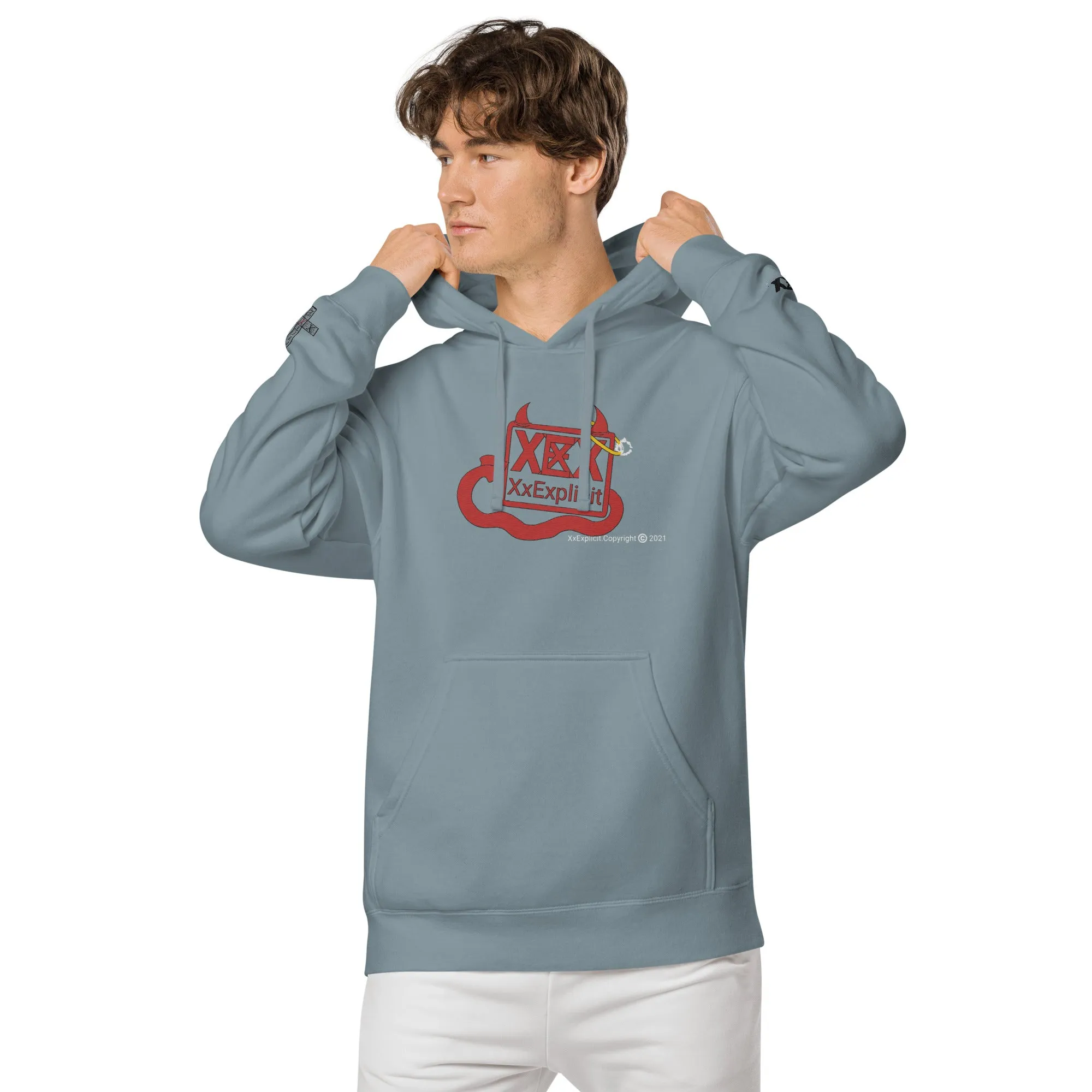Unisex pigment-dyed hoodie