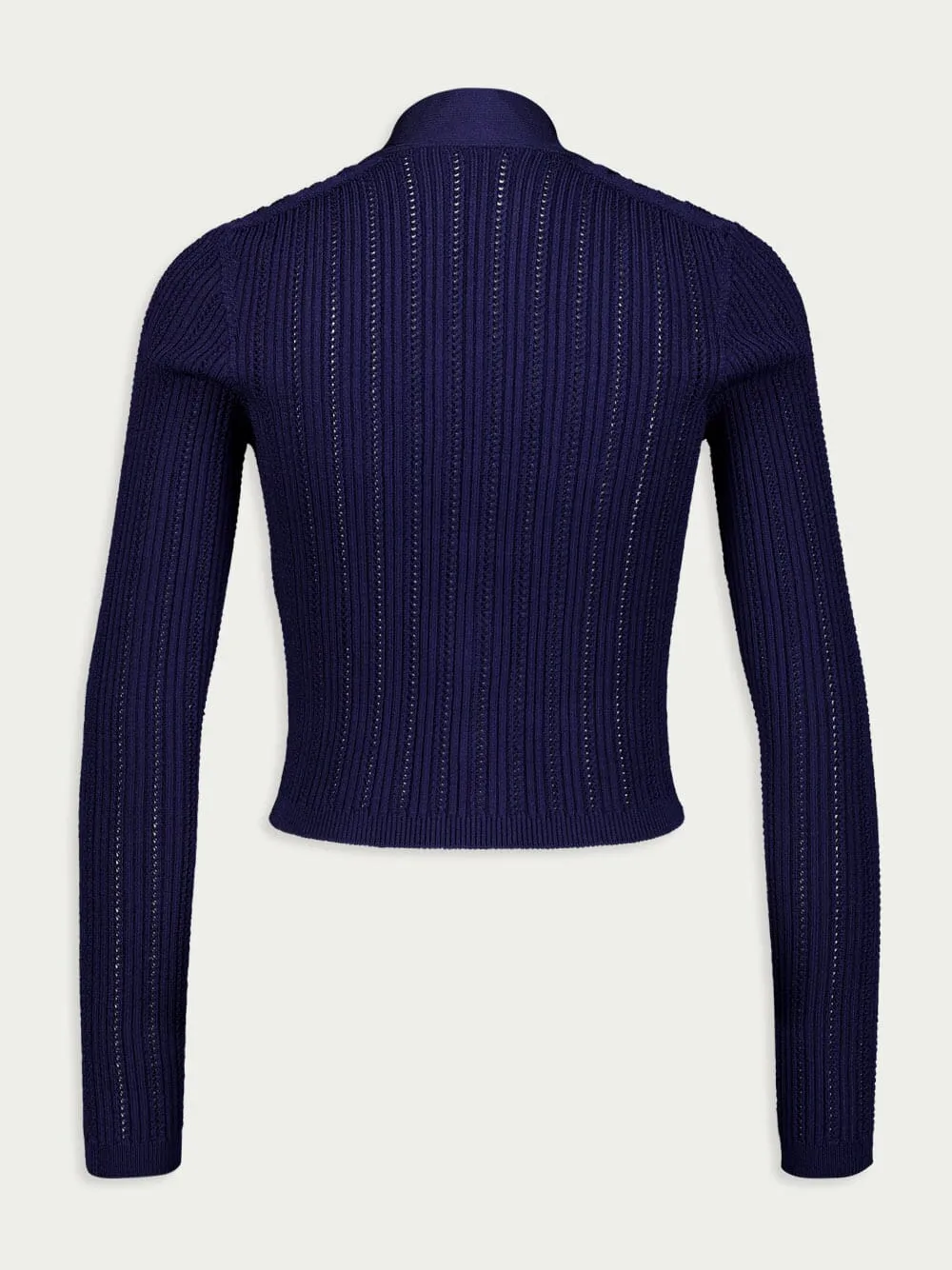 V-Neck Cropped Cardigan