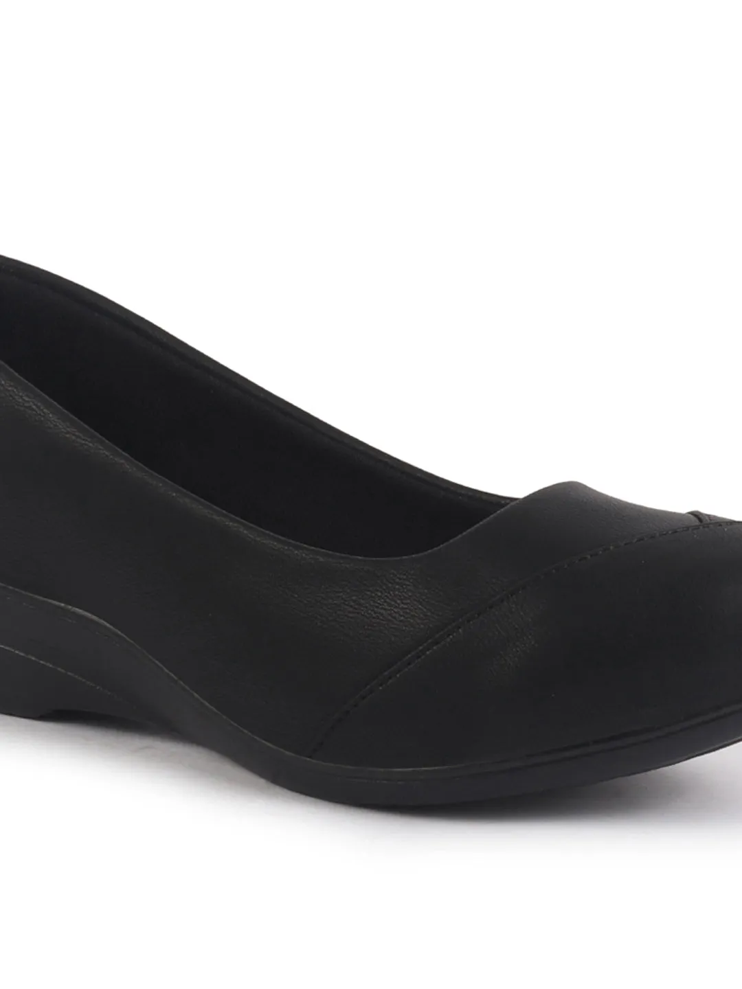 Women All Day Comfort Wedge Heel Slip On Ballerina Shoes Elegant Work Flats Office Formal Slip On Shoes