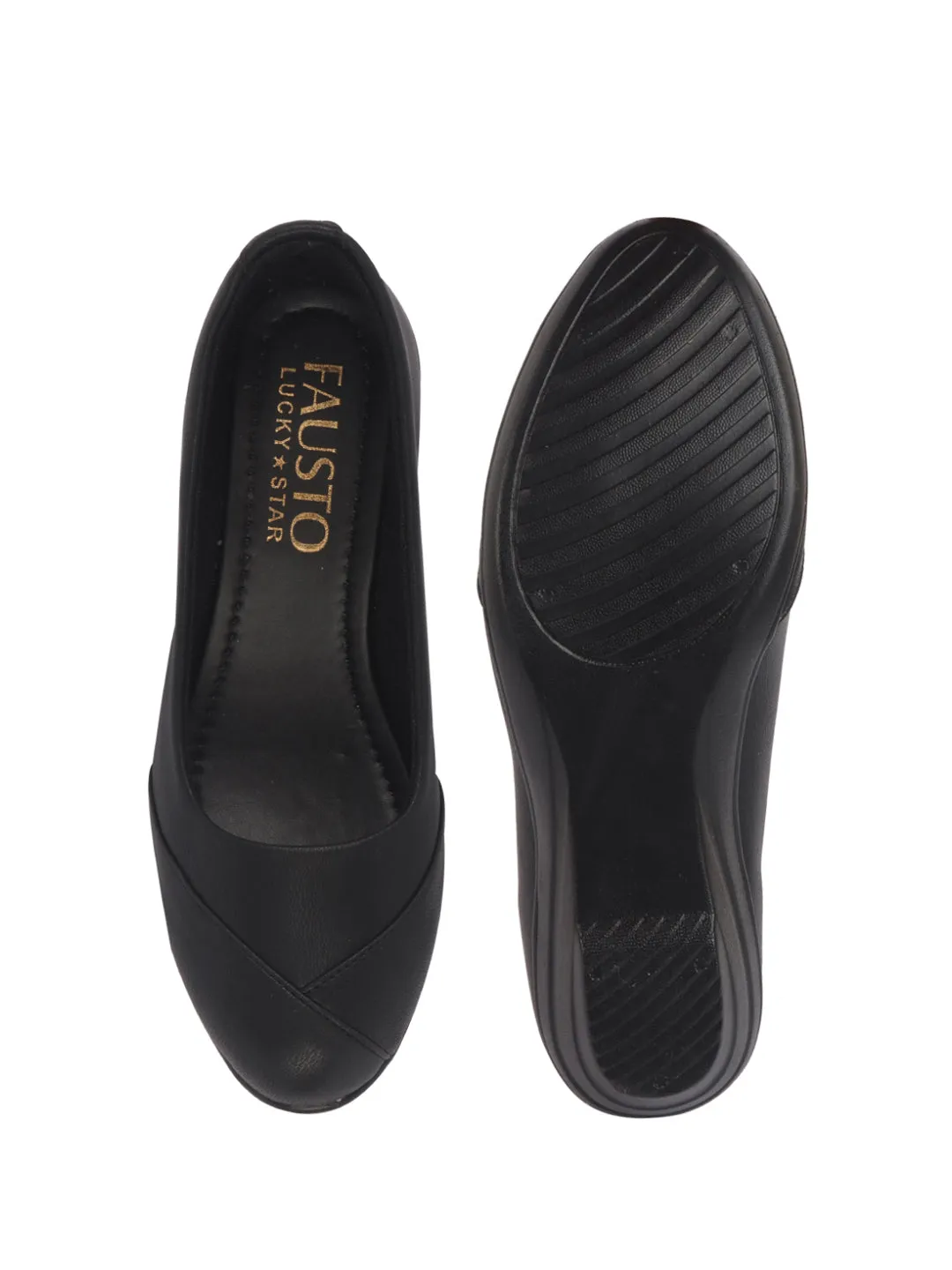 Women All Day Comfort Wedge Heel Slip On Ballerina Shoes Elegant Work Flats Office Formal Slip On Shoes