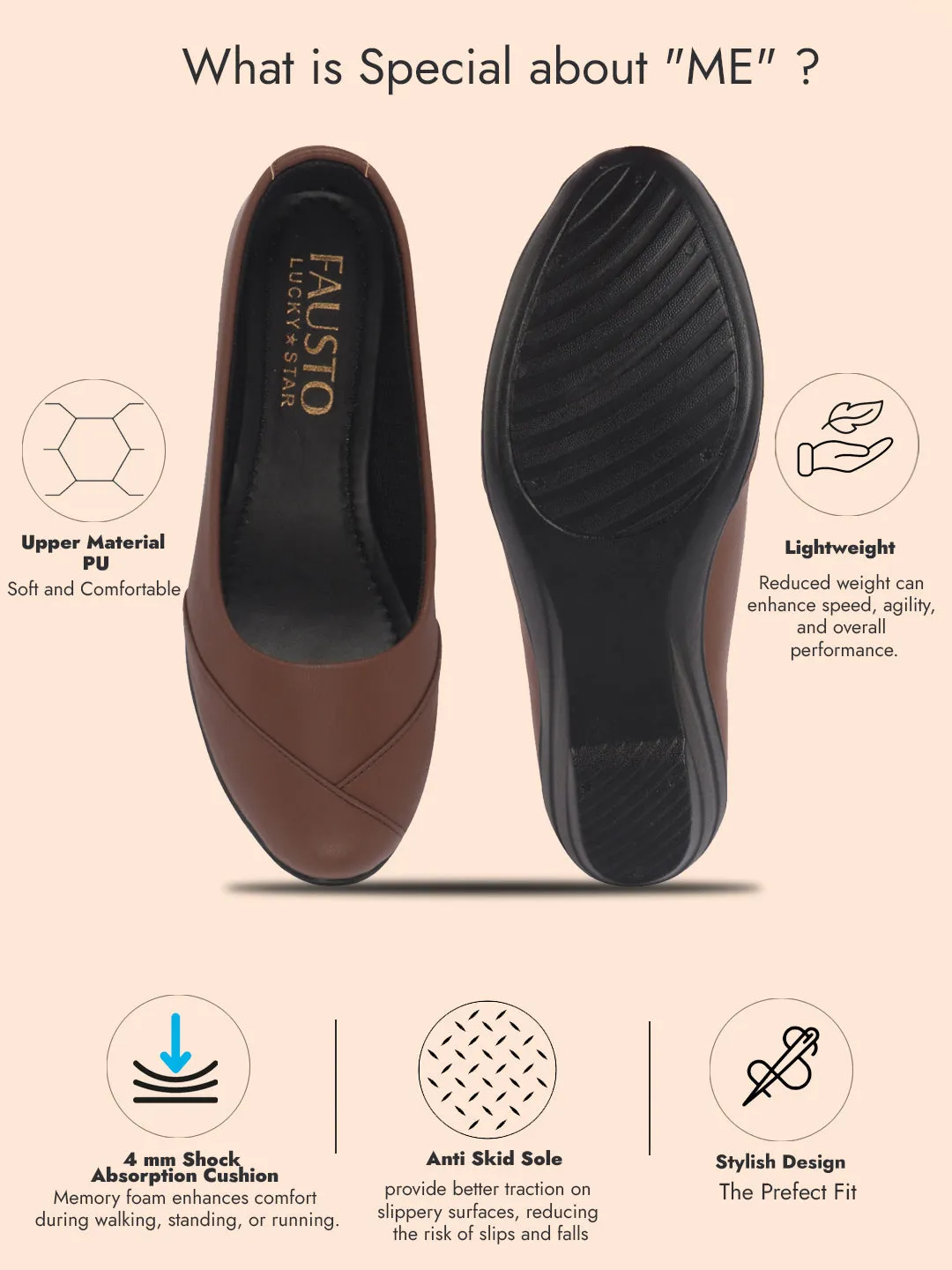 Women All Day Comfort Wedge Heel Slip On Ballerina Shoes Elegant Work Flats Office Formal Slip On Shoes
