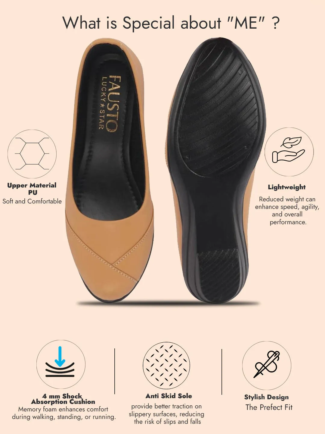 Women All Day Comfort Wedge Heel Slip On Ballerina Shoes Elegant Work Flats Office Formal Slip On Shoes