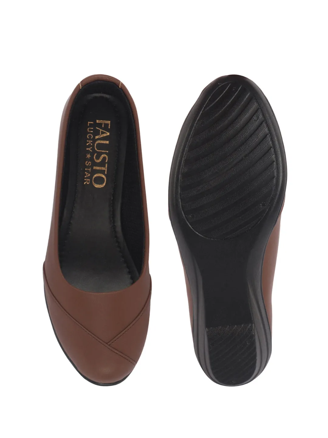 Women All Day Comfort Wedge Heel Slip On Ballerina Shoes Elegant Work Flats Office Formal Slip On Shoes