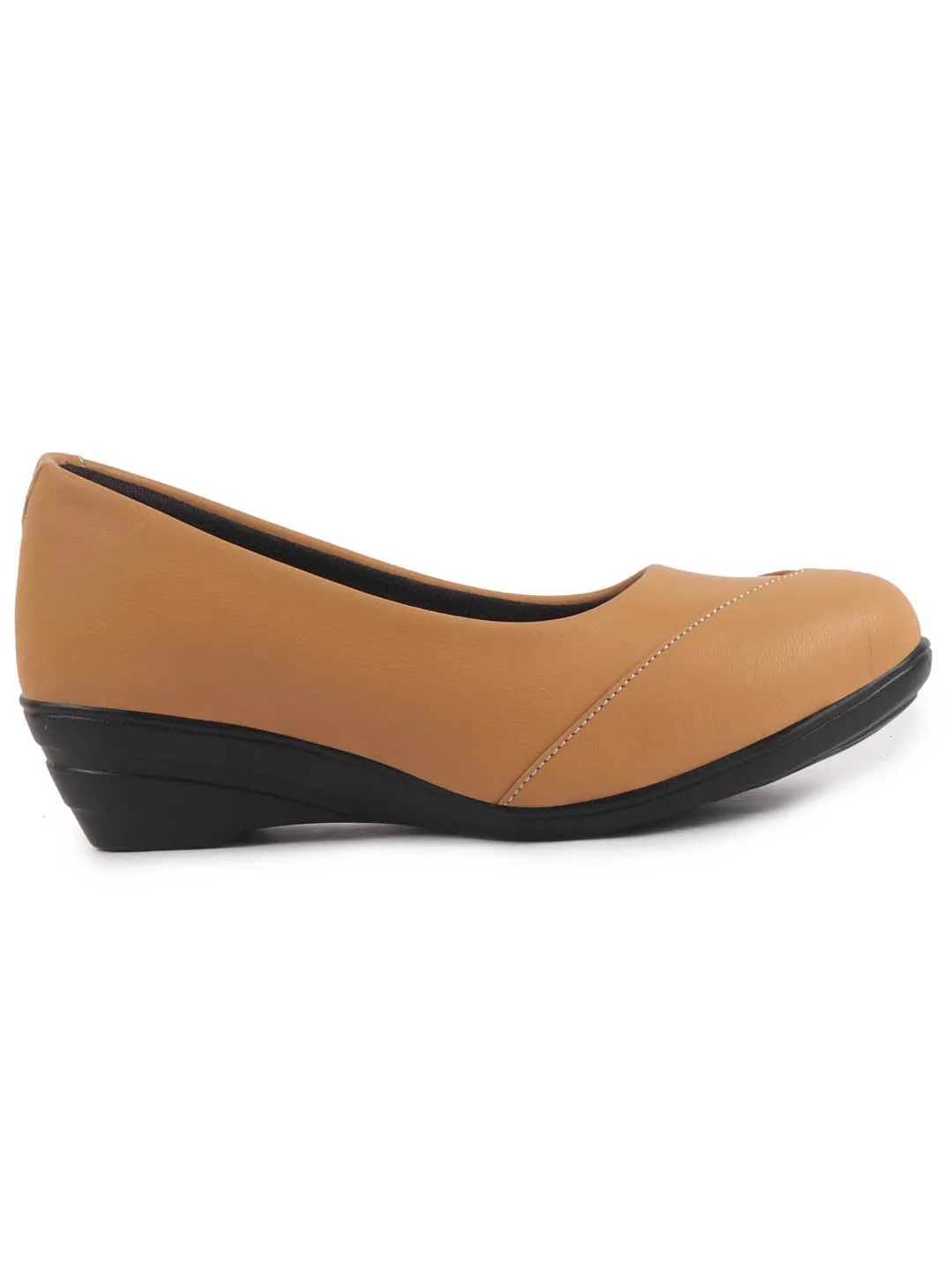 Women All Day Comfort Wedge Heel Slip On Ballerina Shoes Elegant Work Flats Office Formal Slip On Shoes