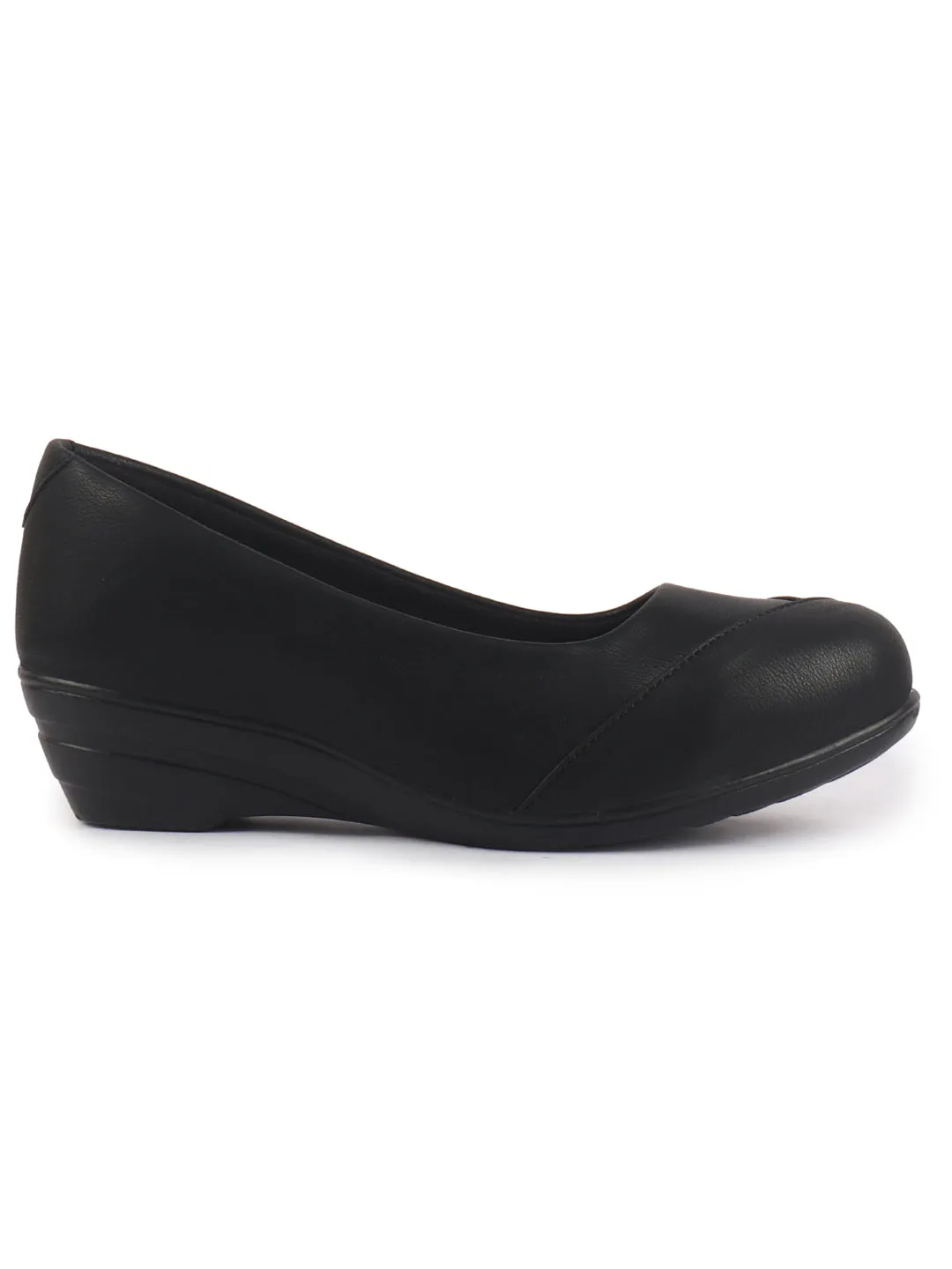 Women All Day Comfort Wedge Heel Slip On Ballerina Shoes Elegant Work Flats Office Formal Slip On Shoes