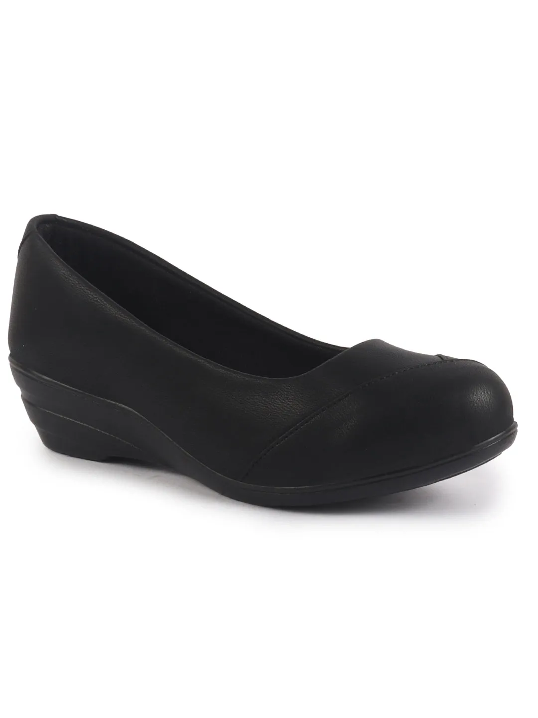 Women All Day Comfort Wedge Heel Slip On Ballerina Shoes Elegant Work Flats Office Formal Slip On Shoes