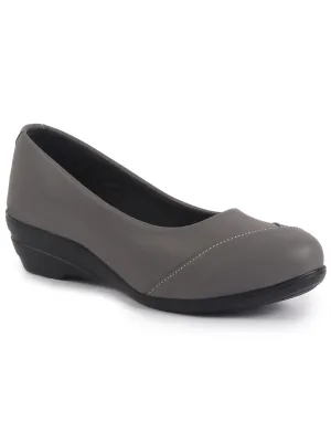 Women All Day Comfort Wedge Heel Slip On Ballerina Shoes Elegant Work Flats Office Formal Slip On Shoes