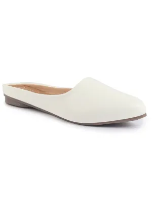 Women Back Open Ethnic Slip On Mules Party Wear Glittery Shiny SlippersLightweight Loafer Flats Memory Cushioned Insole