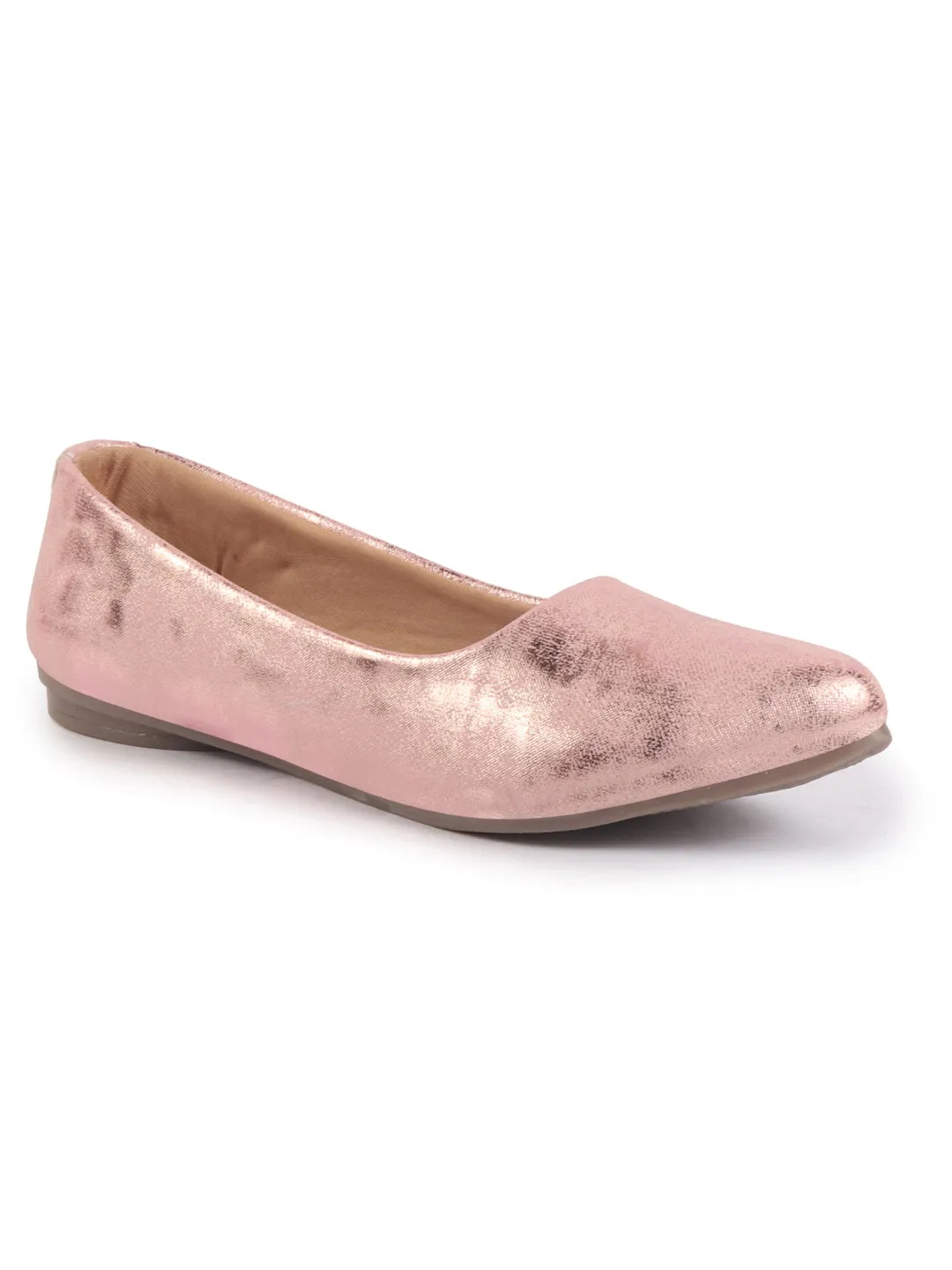 Women Comfortable Slip On Flat Ballerina Glittery Shiny Casual Ballet Driving Shoes Cushioned Insole
