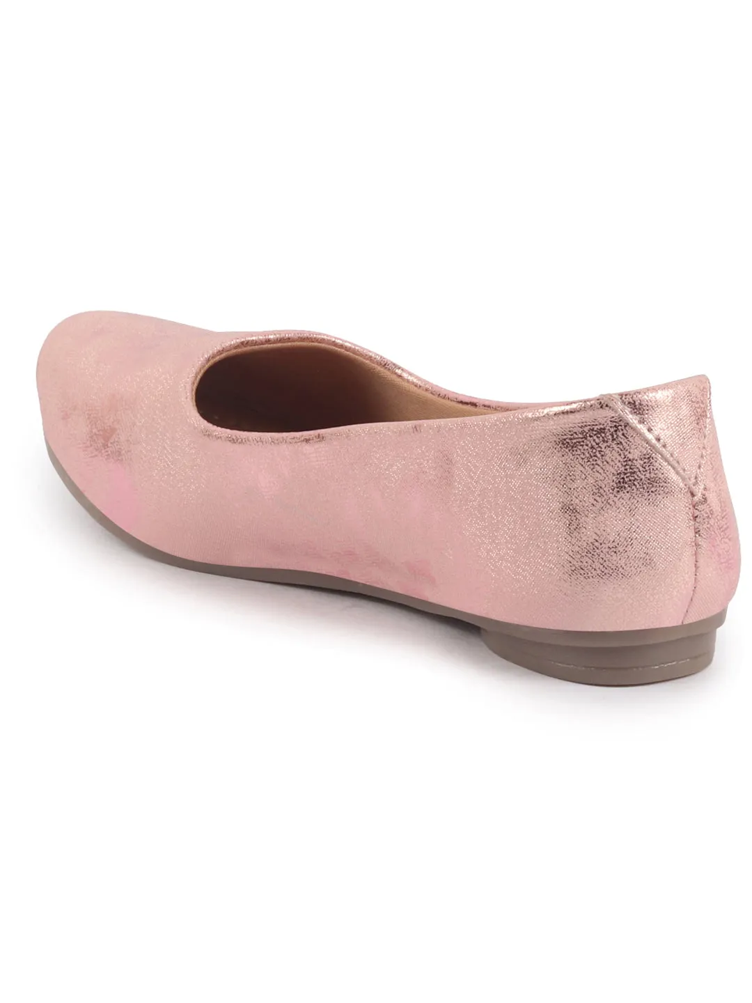 Women Comfortable Slip On Flat Ballerina Glittery Shiny Casual Ballet Driving Shoes Cushioned Insole