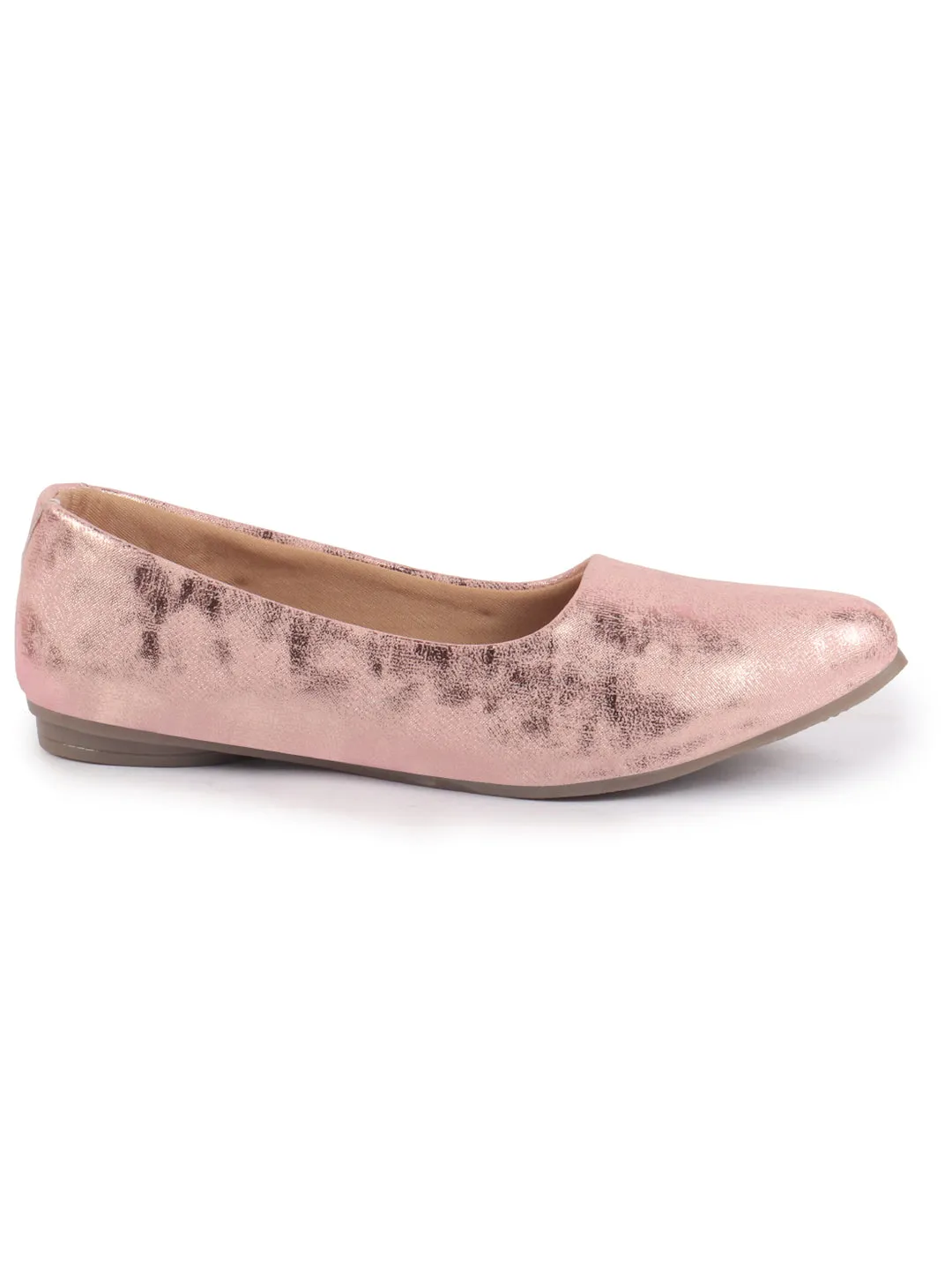 Women Comfortable Slip On Flat Ballerina Glittery Shiny Casual Ballet Driving Shoes Cushioned Insole