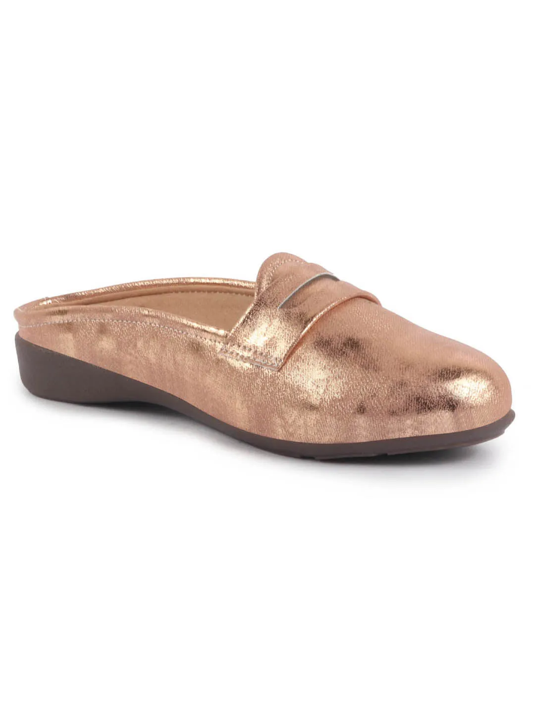 Women Party Wedge Mules Gilltery Shiny Backopen Loafers Travel Friendly Slip On Shoes Ethnic Sandals