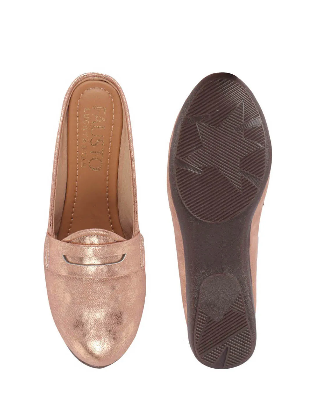 Women Party Wedge Mules Gilltery Shiny Backopen Loafers Travel Friendly Slip On Shoes Ethnic Sandals