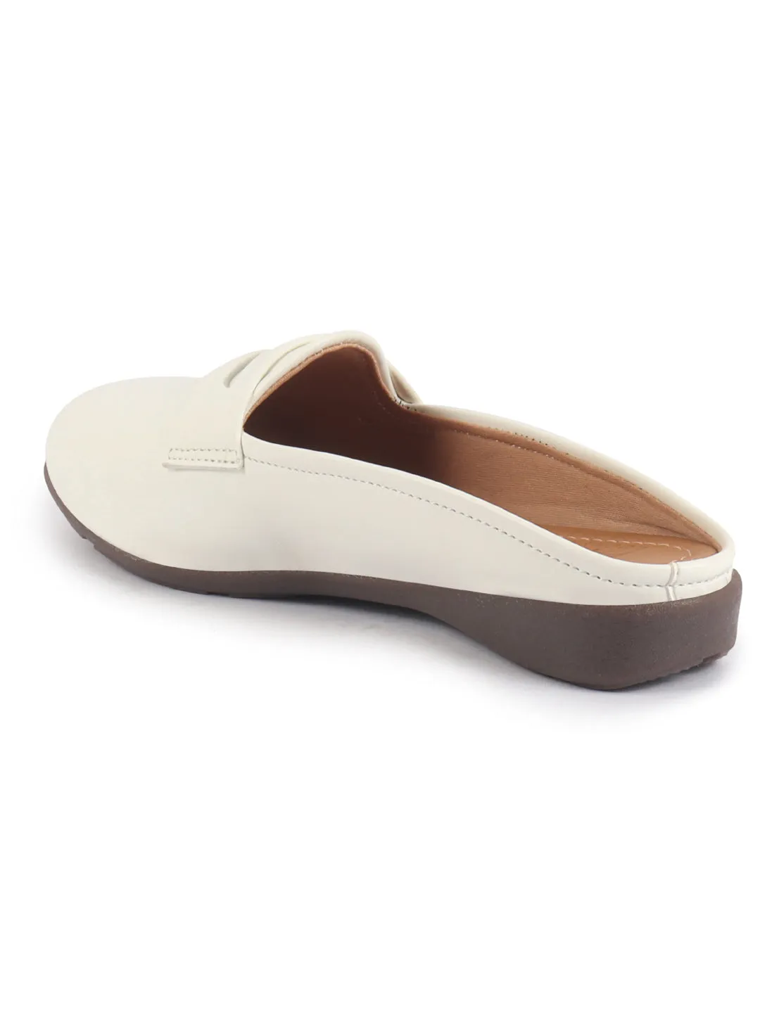 Women Party Wedge Mules Gilltery Shiny Backopen Loafers Travel Friendly Slip On Shoes Ethnic Sandals