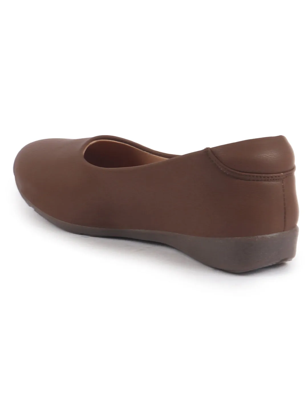 Women Platform Heel Ballet Comfortable Everyday Casual Shoes Soft Vegan Leather Ballerinas Formal Slip On Shoes