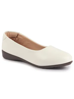 Women Platform Heel Ballet Comfortable Everyday Casual Shoes Soft Vegan Leather Ballerinas Formal Slip On Shoes