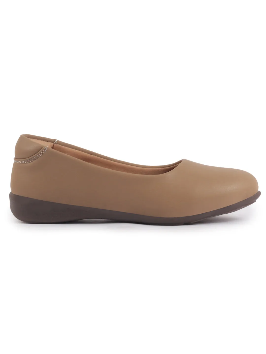 Women Platform Heel Ballet Comfortable Everyday Casual Shoes Soft Vegan Leather Ballerinas Formal Slip On Shoes