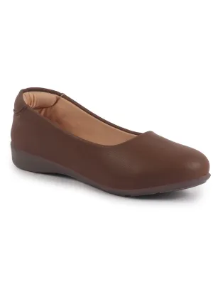 Women Platform Heel Ballet Comfortable Everyday Casual Shoes Soft Vegan Leather Ballerinas Formal Slip On Shoes