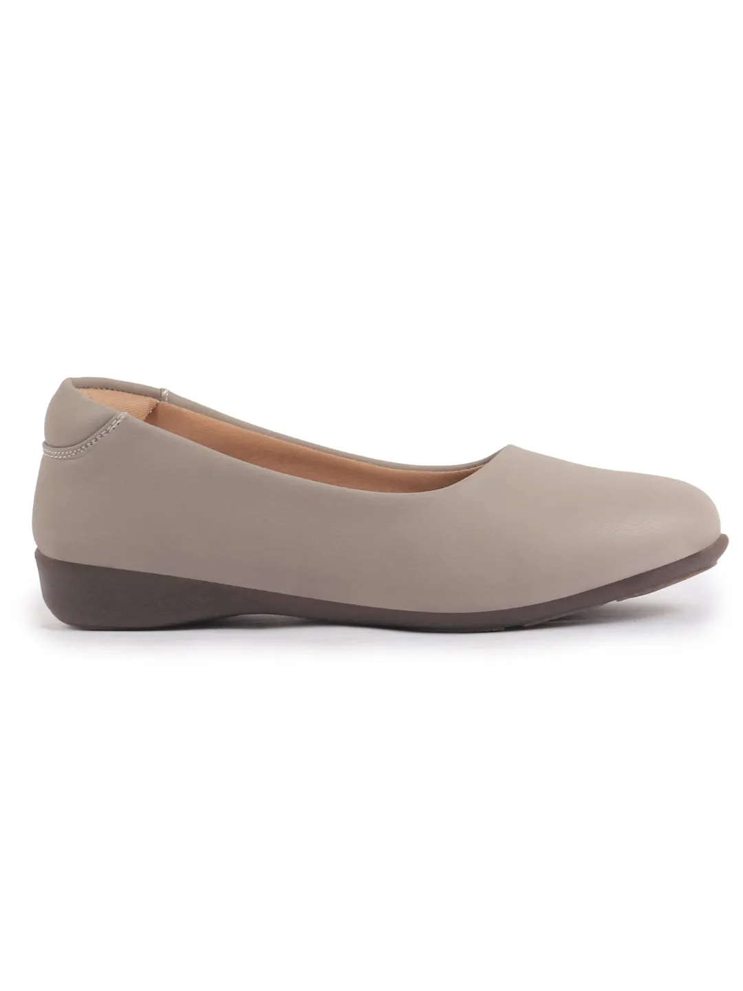 Women Platform Heel Ballet Comfortable Everyday Casual Shoes Soft Vegan Leather Ballerinas Formal Slip On Shoes
