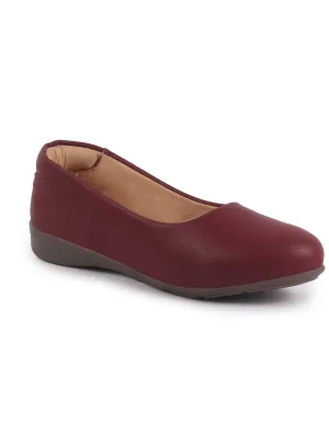 Women Platform Heel Ballet Comfortable Everyday Casual Shoes Soft Vegan Leather Ballerinas Formal Slip On Shoes