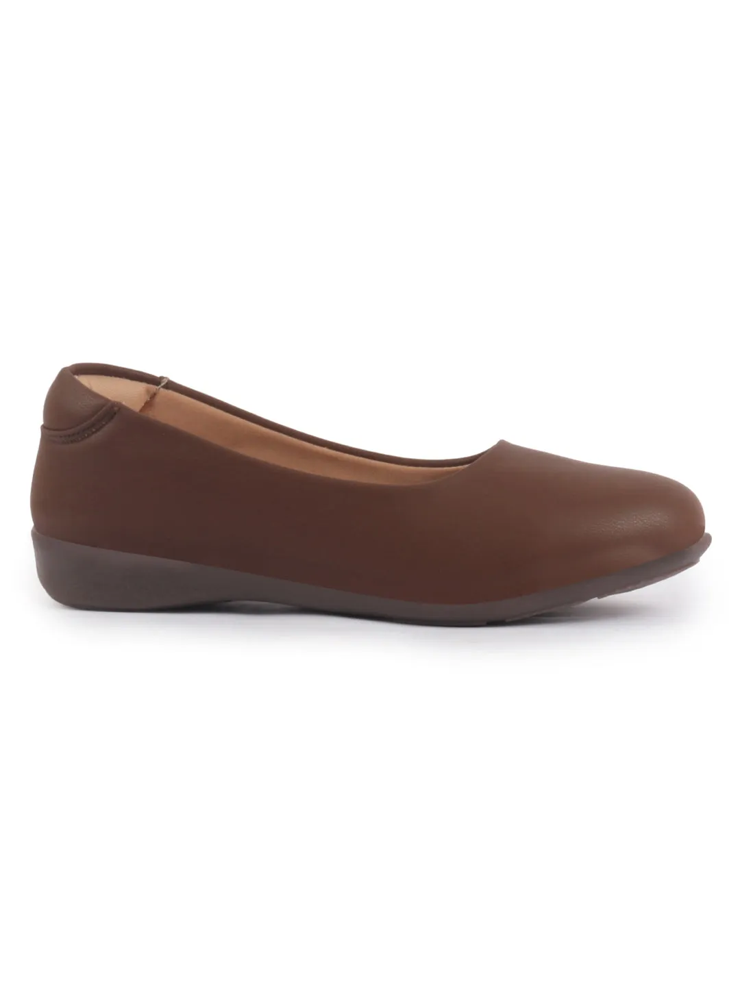 Women Platform Heel Ballet Comfortable Everyday Casual Shoes Soft Vegan Leather Ballerinas Formal Slip On Shoes