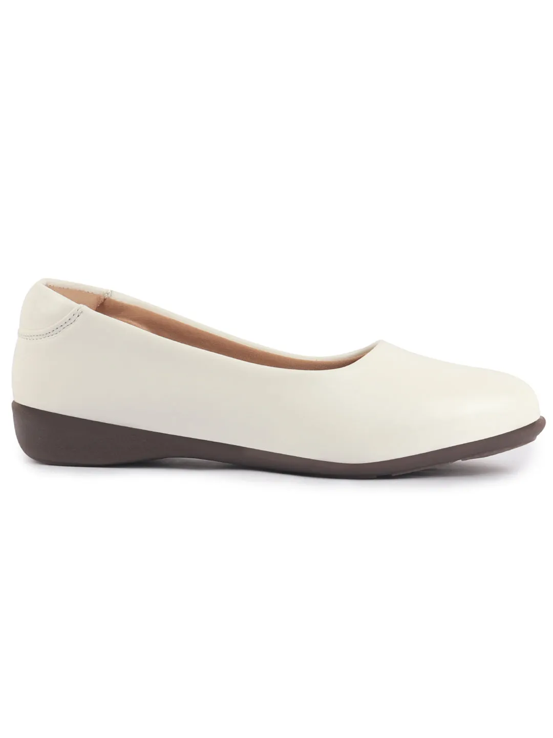 Women Platform Heel Ballet Comfortable Everyday Casual Shoes Soft Vegan Leather Ballerinas Formal Slip On Shoes