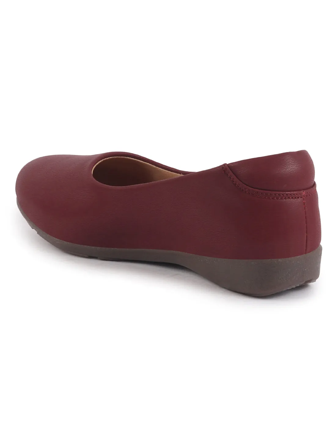 Women Platform Heel Ballet Comfortable Everyday Casual Shoes Soft Vegan Leather Ballerinas Formal Slip On Shoes