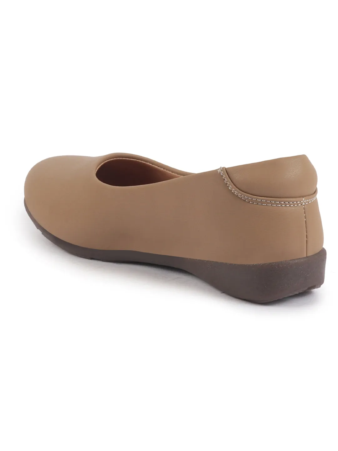 Women Platform Heel Ballet Comfortable Everyday Casual Shoes Soft Vegan Leather Ballerinas Formal Slip On Shoes