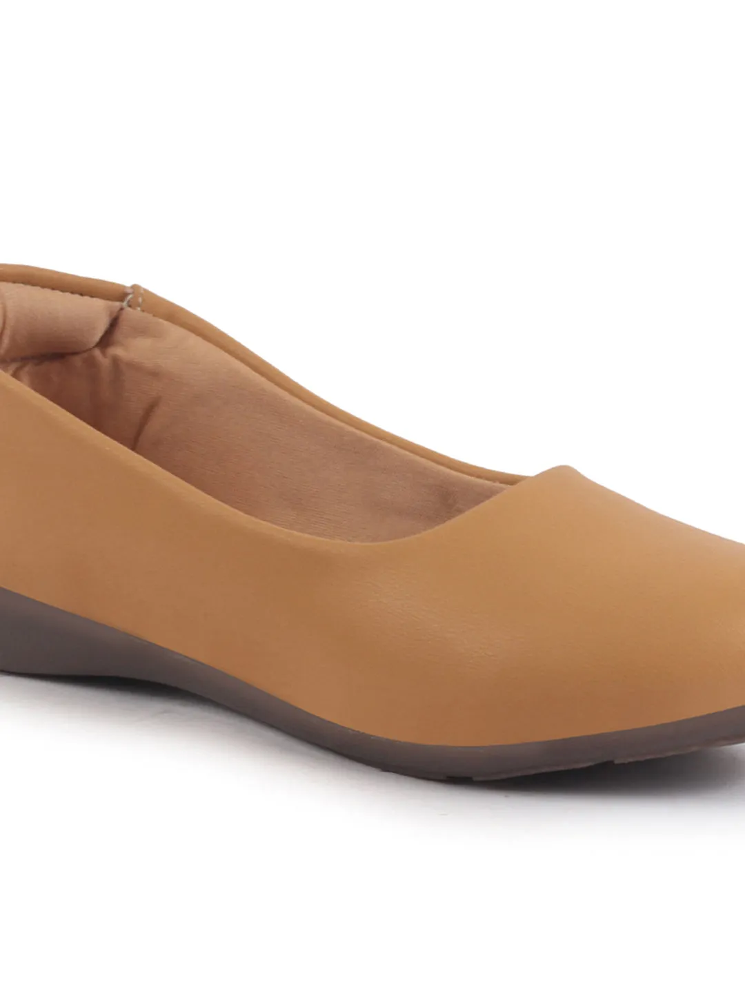 Women Platform Heel Ballet Comfortable Everyday Casual Shoes Soft Vegan Leather Ballerinas Formal Slip On Shoes