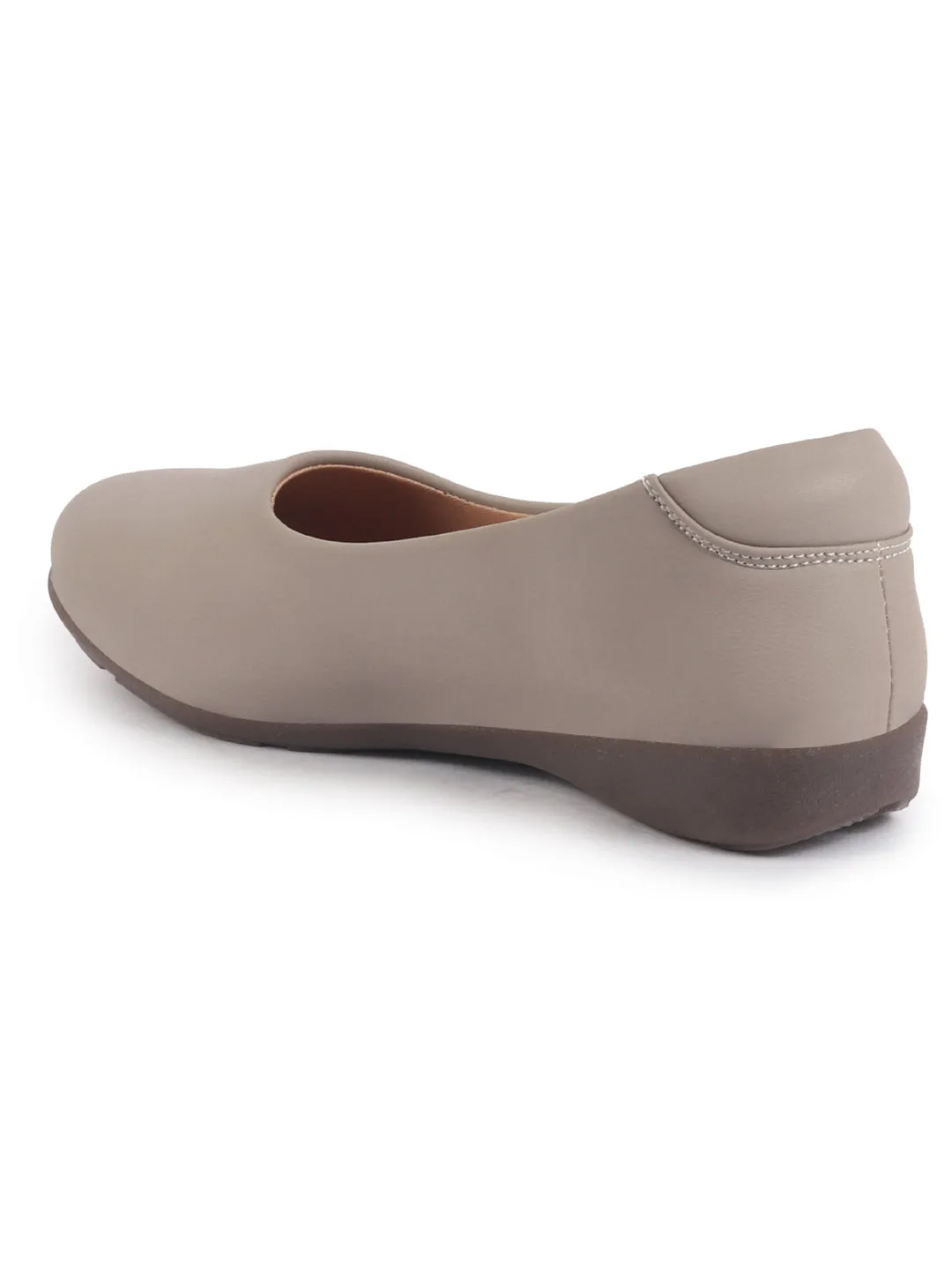 Women Platform Heel Ballet Comfortable Everyday Casual Shoes Soft Vegan Leather Ballerinas Formal Slip On Shoes