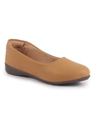 Women Platform Heel Ballet Comfortable Everyday Casual Shoes Soft Vegan Leather Ballerinas Formal Slip On Shoes