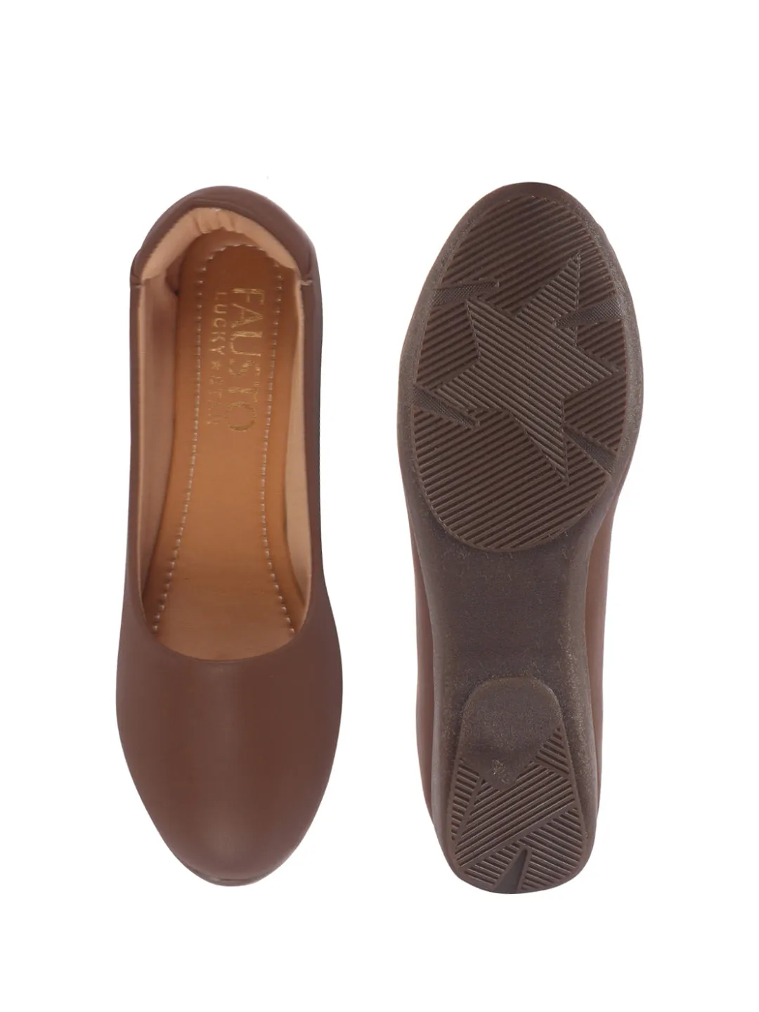 Women Platform Heel Ballet Comfortable Everyday Casual Shoes Soft Vegan Leather Ballerinas Formal Slip On Shoes