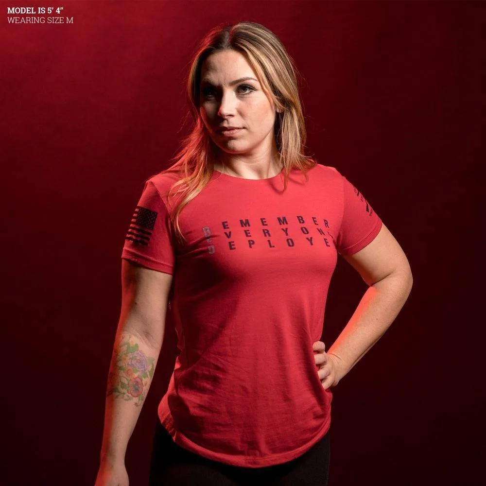Women's RED Friday Slim Fit T-Shirt - Red