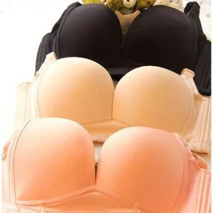 Women's Smooth Thin Bra Racer Back Racerback Push Up Bras Wire